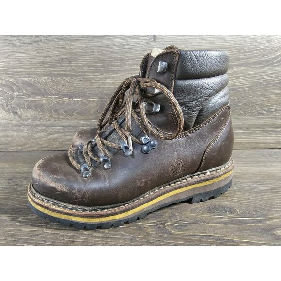 Hanwag Grunten Hiking Boot Lady Womens 5.5 EU 37.5 Brown Leather Gorpcore Lace - Picture 6 of 11